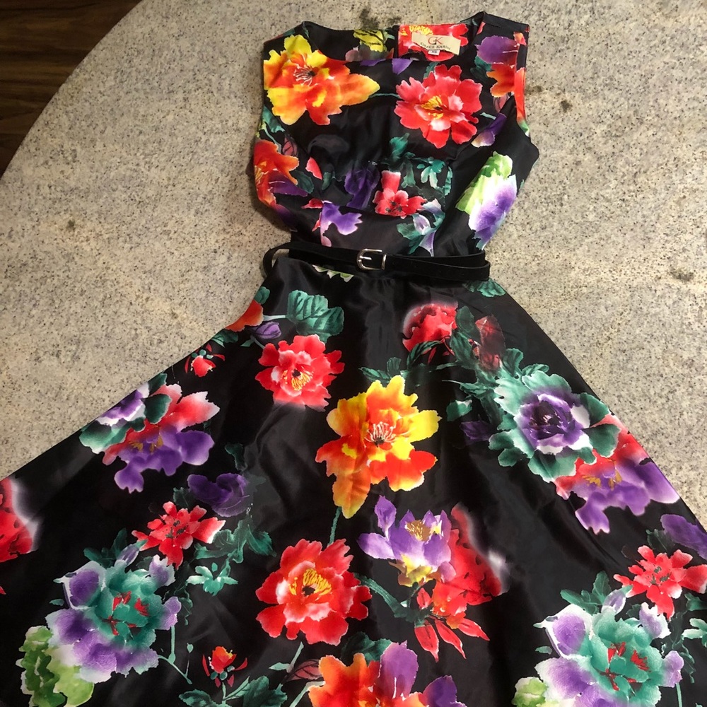 Floral cocktail dress